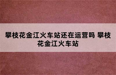 攀枝花金江火车站还在运营吗 攀枝花金江火车站